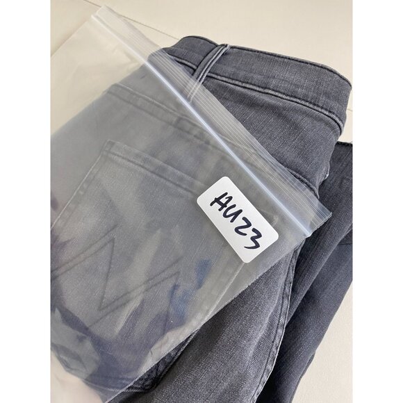 Mother The Hustler Ankle Fray Jeans Gray Size 28 Lightning Up lantern 25" inseam - Picture 13 of 16